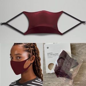 BOGO FREE! BNIB Lululemon Ear Loop Face Mask - Garnet